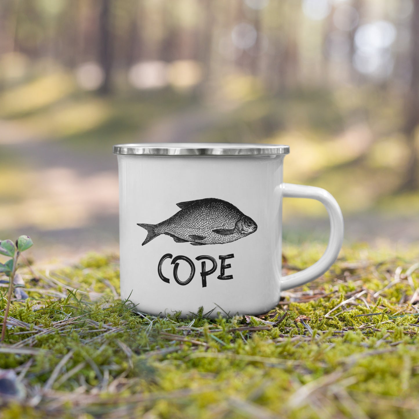 Emaljēta metāla krūze COPE - Kreklu Bode