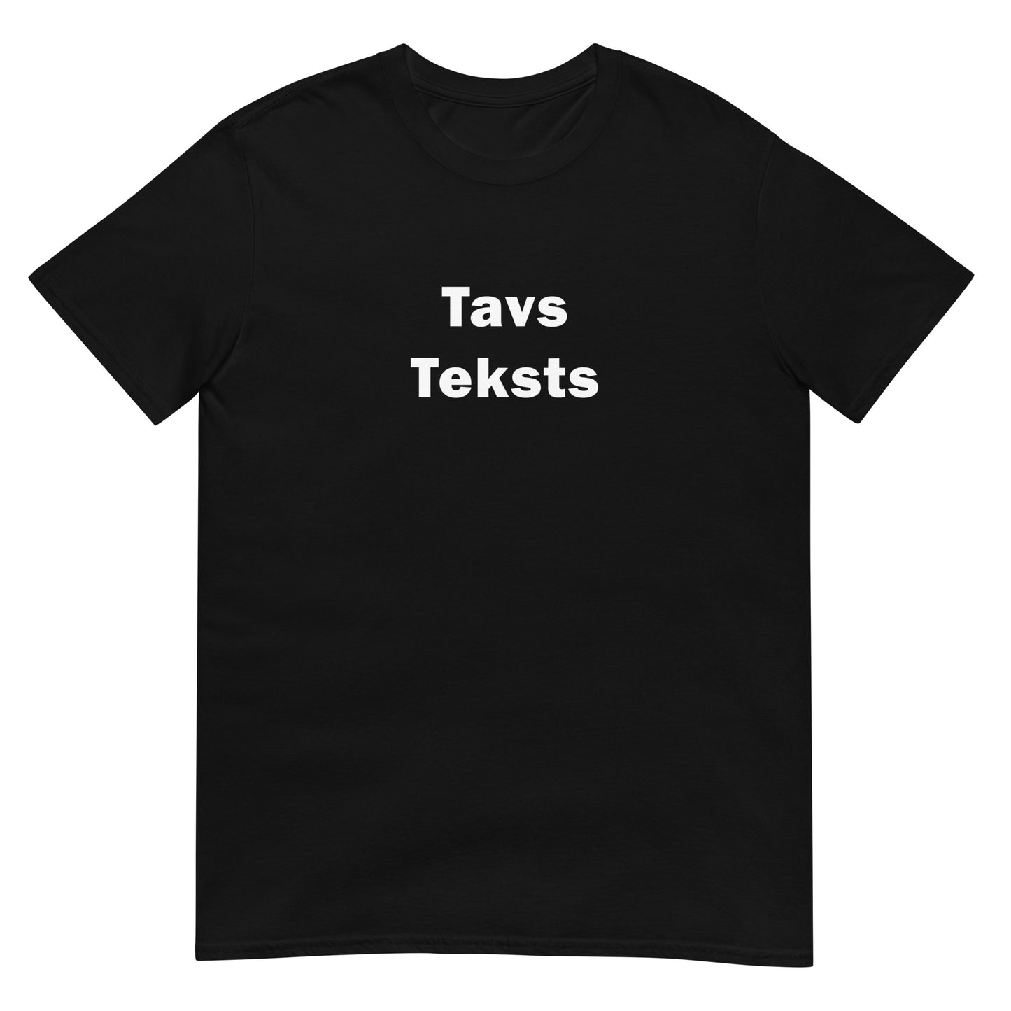 T-Krekls ar tavu tekstu (melns)