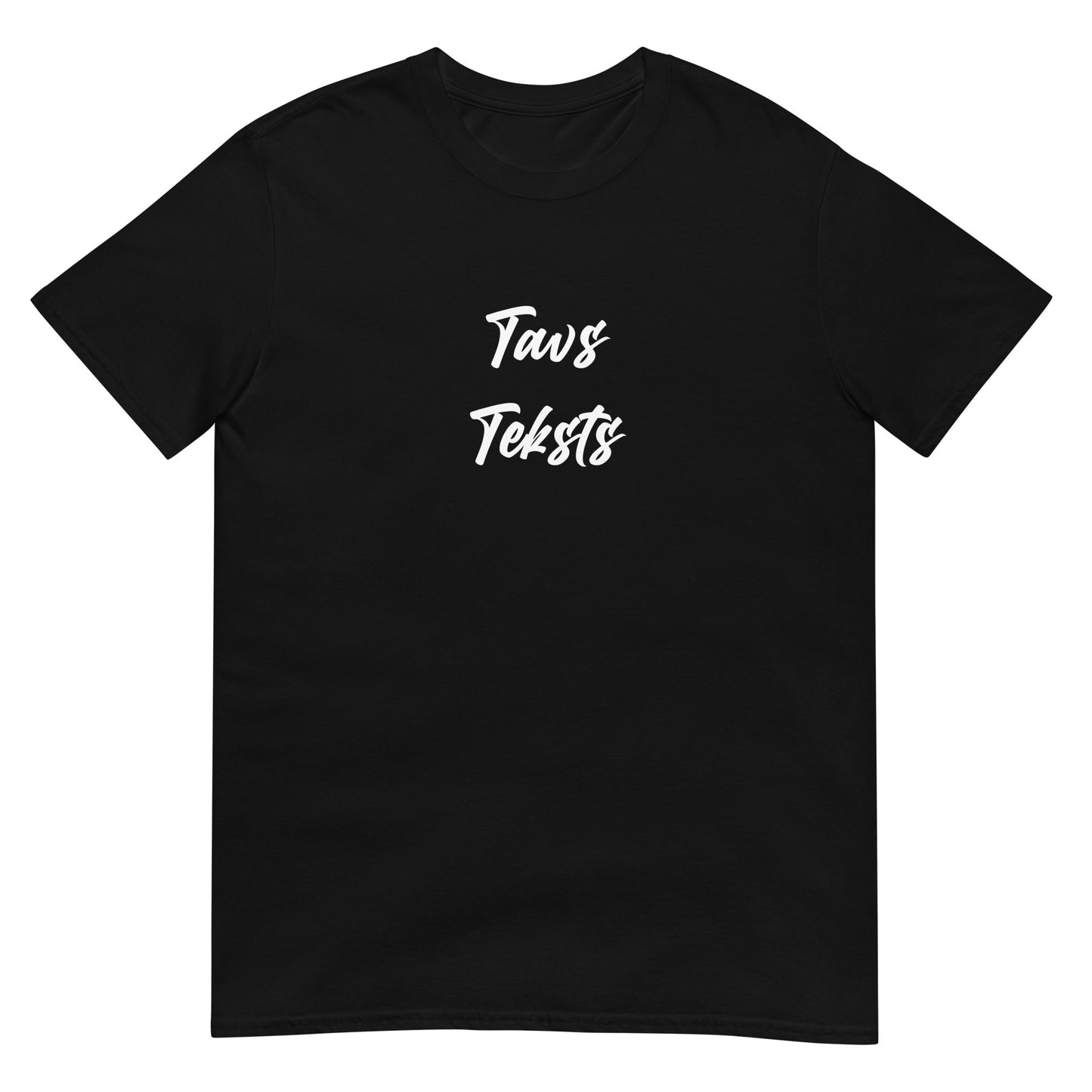 T-Krekls ar tavu tekstu (melns)
