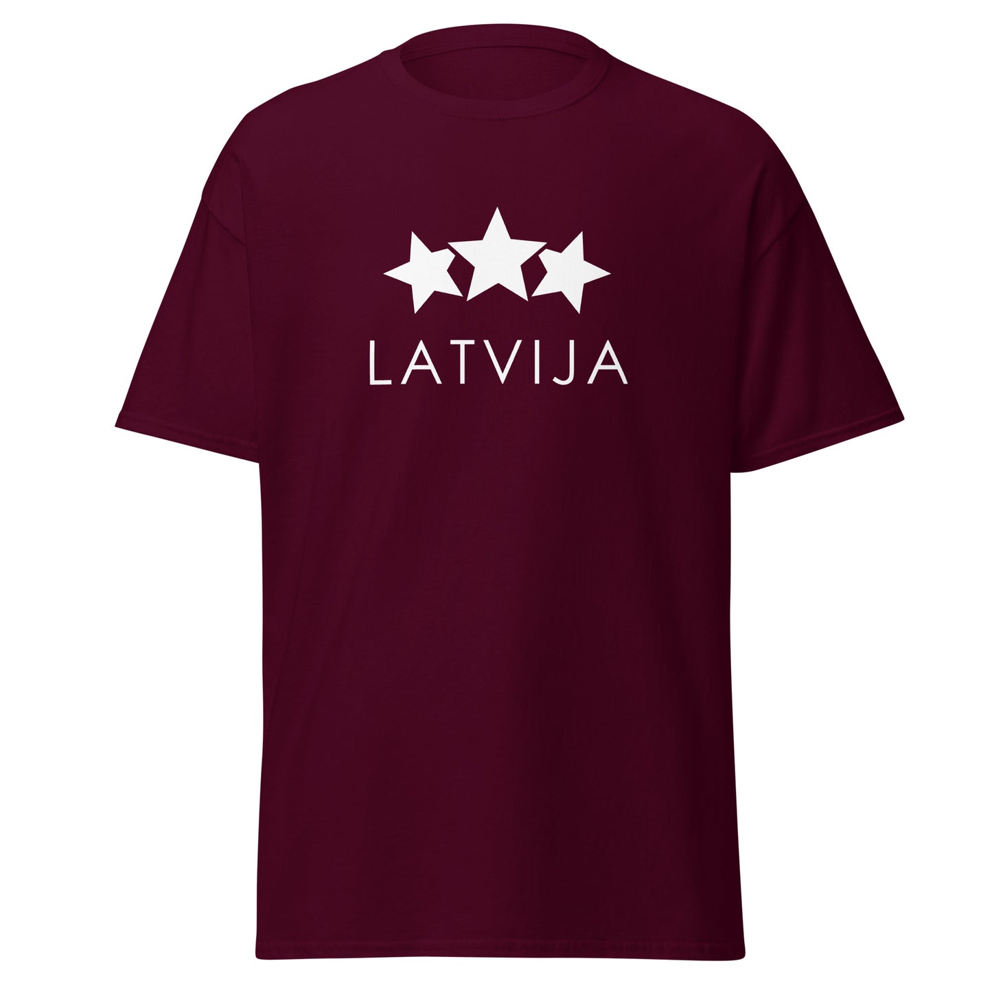 T-krekls Latvija - TRĪS ZVAIGZNES - Kreklu Bode