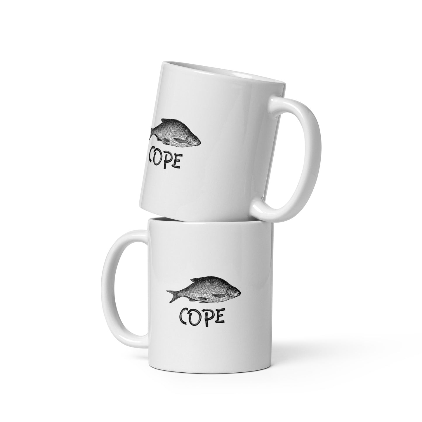 Kafijas krūze COPE balta - Kreklu Bode