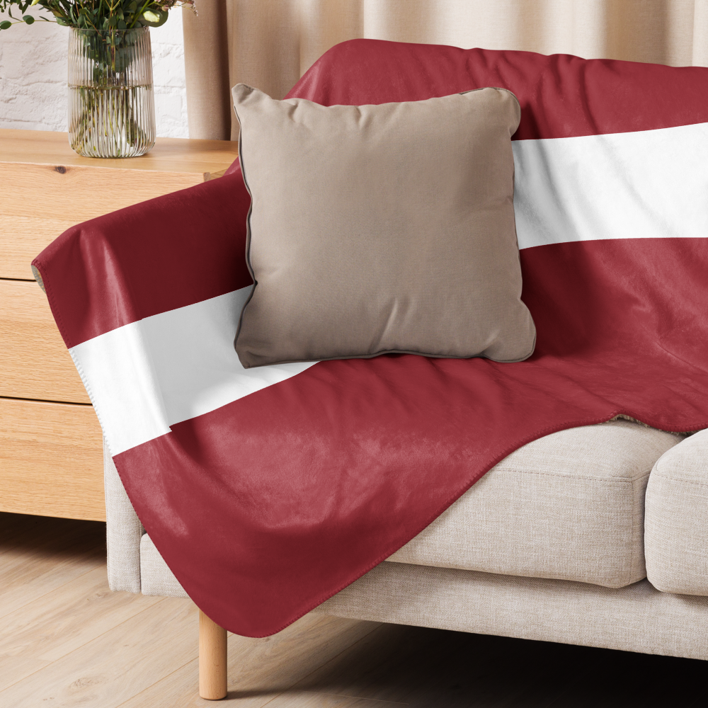 Latvijas karoga plīša pleds