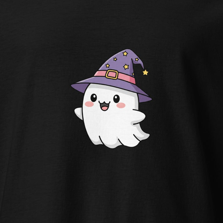 Hūdijs Cute Halloween Wizard Ghost